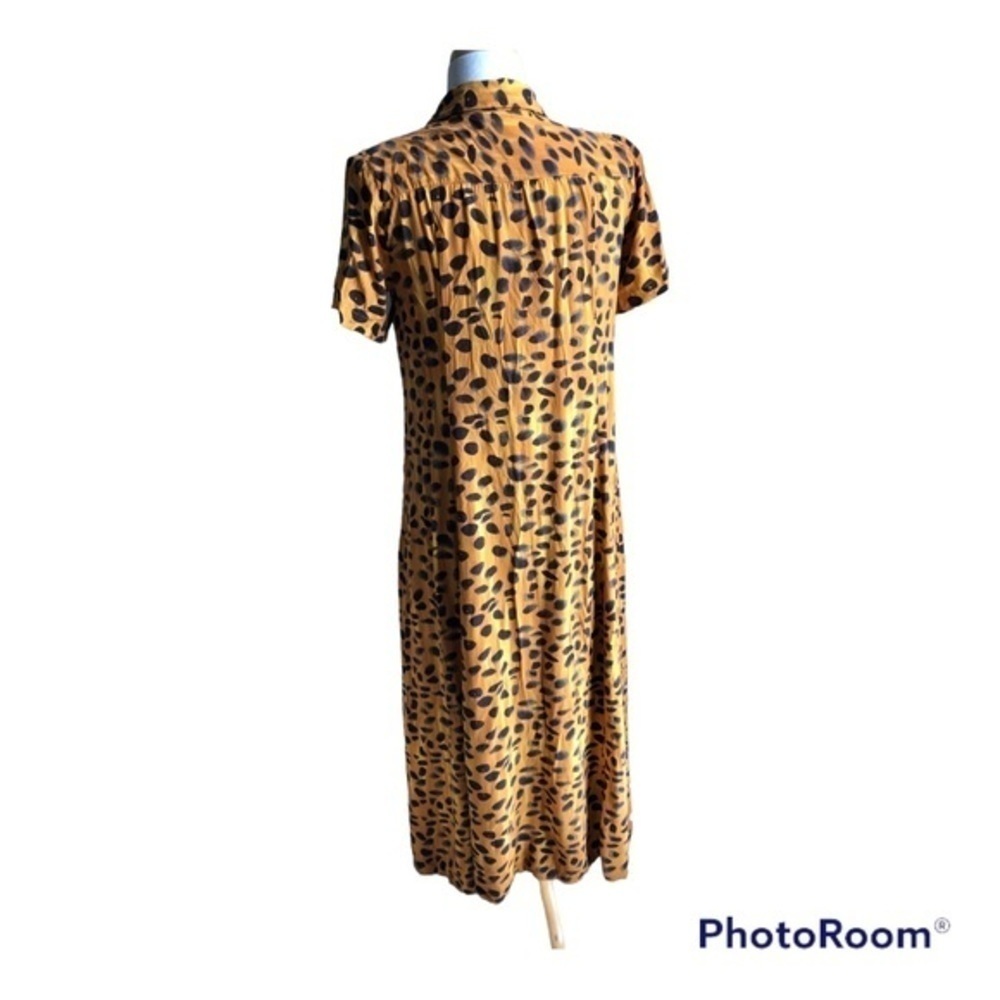 Anthropologie | porridge Vianne maxi animal print button front dress 6 - Picture 4 of 14